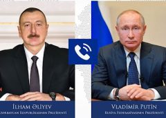 Vladimir Putin İlham Əliyevə zəng edib